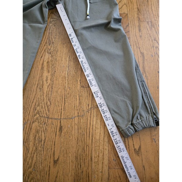 L.T.J Letter to Juliet Green Cargo Joggers Women's Size L Zip Cuff Utility NWT - Picture 8 of 9